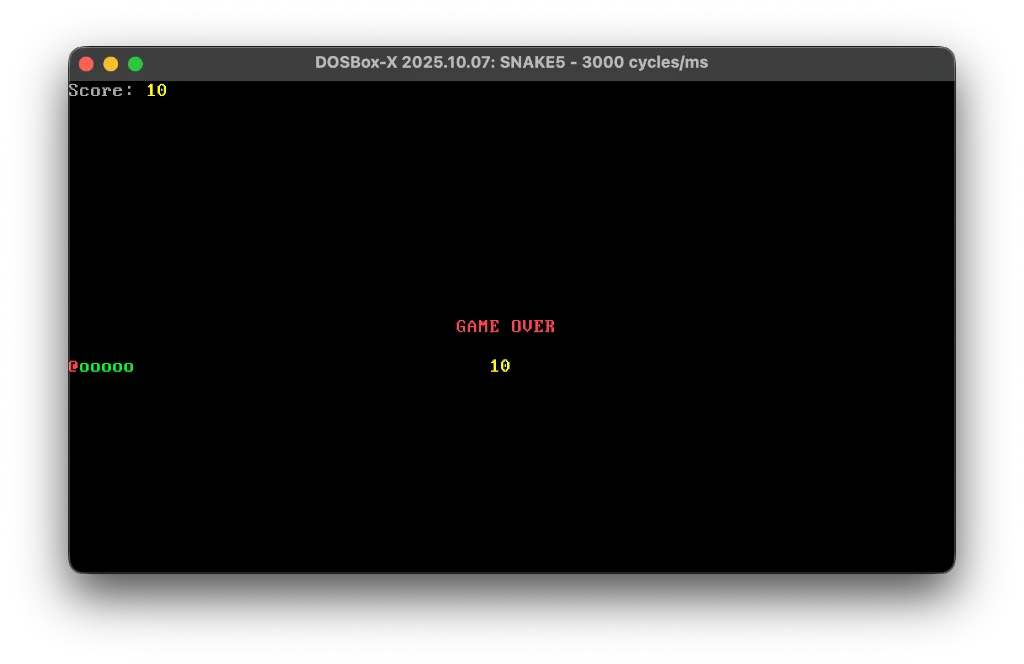 Assembly Snake screenshot 1